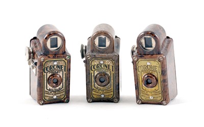 Lot 213 - Three Coronet Midget Sub-Miniature Cameras.