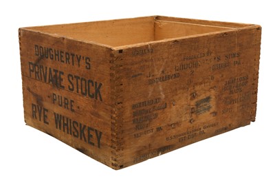 Lot 535 - AN AMERICAN PROHIBITION WHISKEY CRATE