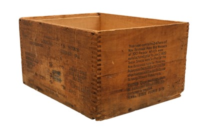 Lot 535 - AN AMERICAN PROHIBITION WHISKEY CRATE