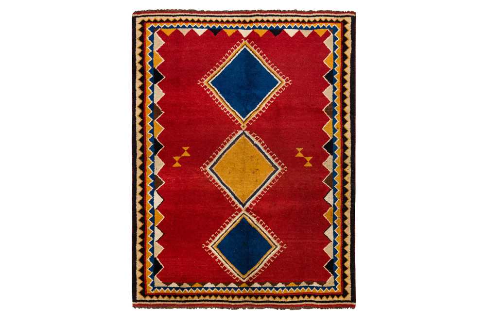 Lot 5 - A FINE GABBEH CARPET, SOUTH-WEST PERSIA