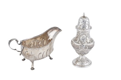 Lot 133 - A Victorian sterling silver sauce boat, London 1899 by Charles Stuart Harris
