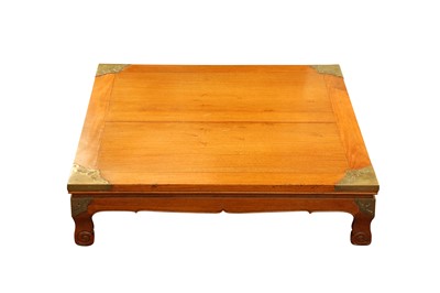 Lot 224 - A CHINESE HARDWOOD LOW TABLE, 20TH CENTURY