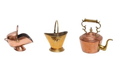 Lot 337 - 19TH CENTURY COPPER AND BRASS ITEMS