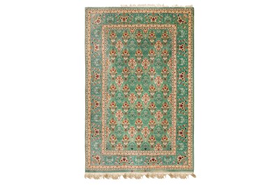 Lot 74 - AN EXTREMELY FINE PART SILK ISFAHAN RUG, CENTRAL PERSIA