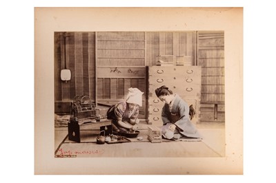 Lot 112 - Hand-Coloured Japanese Photograph Album