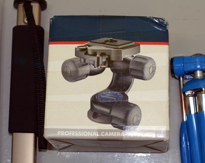 Lot 473 - Manfrotto Tripods & Accessories.