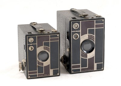 Lot 12 - Two Black/Burgundy Kodak Beau Brownies.