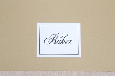 Lot 397 - BAKER, USA; A THREE SEATER SOFA