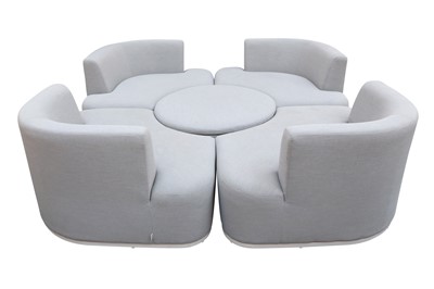Lot 390 - MAZE LOUNGE OUTDOOR FURNITURE; A CONTEMPORARY SNUG DAYBED SECTIONAL GARDEN SUITE