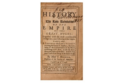 Lot 420 - BERNIER. THE HISTORY OF THE LATE REVOLUTION OF THE EMPIRE OF THE GREAT MOGOL, 1676