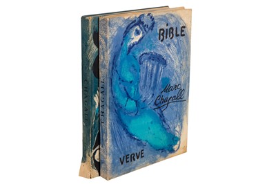 Lot 222 - Chagall. Bible & Drawing for the Bible, Inscribed by Chagall, 1956 & 1960