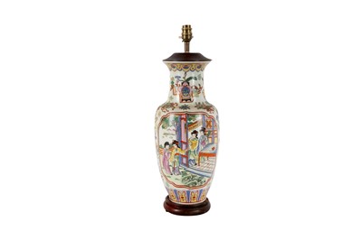 Lot 294 - TWO 20TH CENTURY CHINESE  TABLE LAMPS
