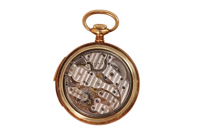 Lot 167 - AN EARLY 20TH CENTURY SWISS 14K GOLD MINUTE REPEATER POCKET WATCH