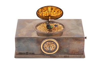 Lot 164 - A SWISS 'REUGE-MUSIC' MECHANICAL MUSICAL BIRD BOX