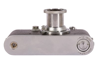 Lot 384 - A Leica III Upgraded to IIIf Black Dial Rangefinder Camera