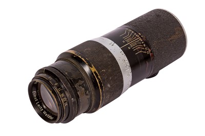 Lot 436 - A Leitz Sharkskin13.5cm f/4.5 Hektor Lens