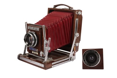Lot 92 - A Rare 5x4 Gandolfi Rosewood Precision field camera