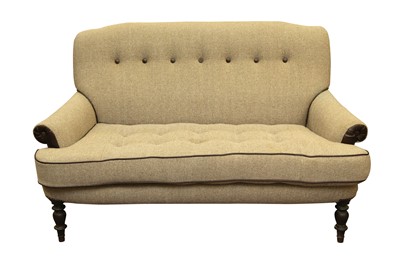 Lot 366 - A CONTEMPORARY TWO-SEATER SOFA