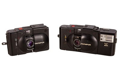 Lot 340 - Olympus XA & XA2 Compact Film Cameras