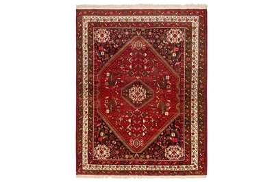Lot 62 - A FINE ABADEH RUG, SOUTH-WEST PERSIA