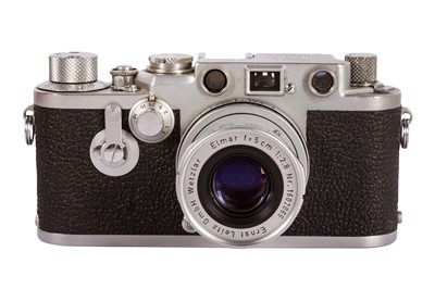 Lot 393 - A Leica IIIf Red Dial Self Timer Rangefinder Camera