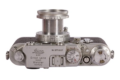 Lot 393 - A Leica IIIf Red Dial Self Timer Rangefinder Camera
