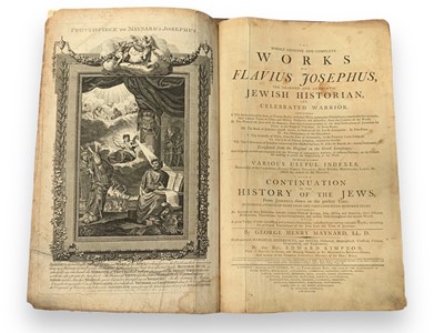 Lot 22 - Josephus (Flavius) & Maynard (George Henry) The Whole Genuine and Complete Works of Flavius Josephus