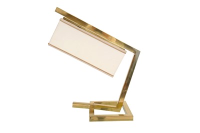 Lot 130 - UNKNOWN (EUROPEAN); A MODERNIST ANGULAR TABLE LAMP