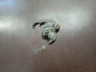 Lot 205 - λ A RARE CHINESE BONE AND IVORY-INLAID HONGMU AND ZITAN 'XIWANGMU' PANEL