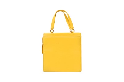 Lot 7 - Chanel Mustard Logo Pocket Tote Bag