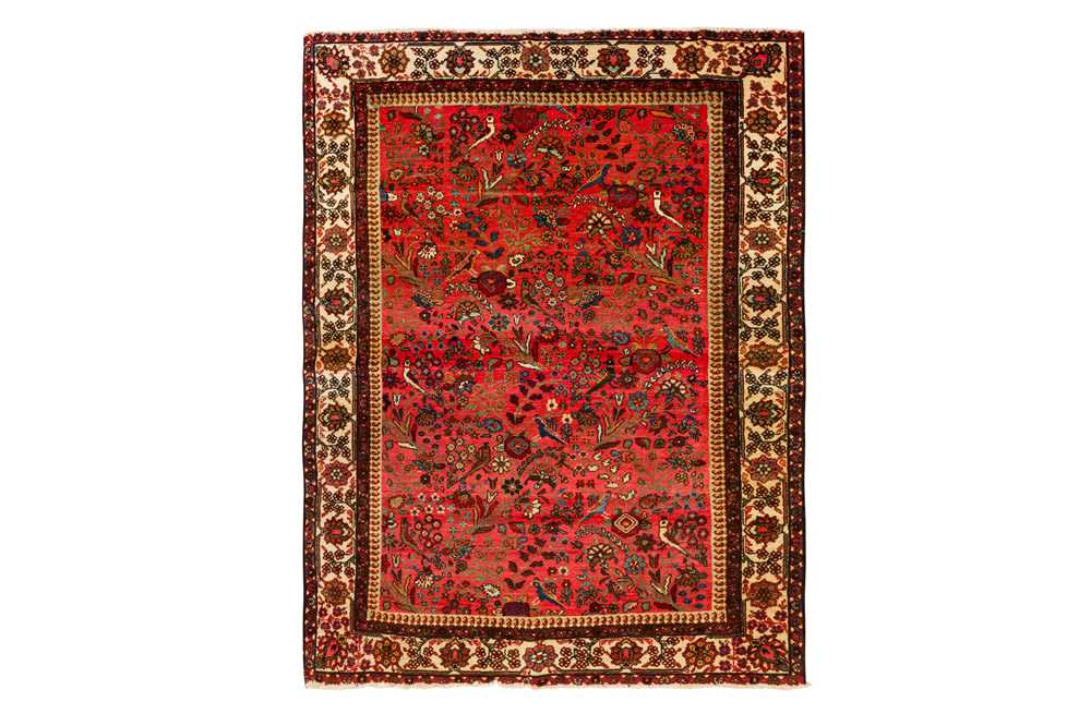 Lot 43 - A FINE MALAYIR RUG, WEST PERSIA