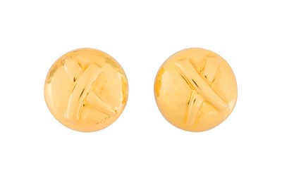 Lot 208 - A PAIR OF EAR CLIPS BY PALOMA PICASSO FOR TIFFANY, CIRCA 1990