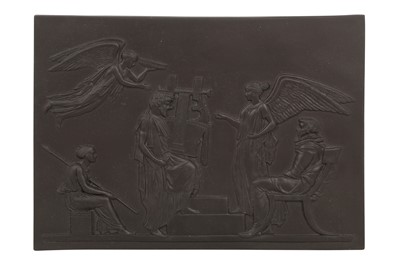 Lot 119 - A WEDGWOOD WALL PLAQUE APOTHEOSIS OF HOMER