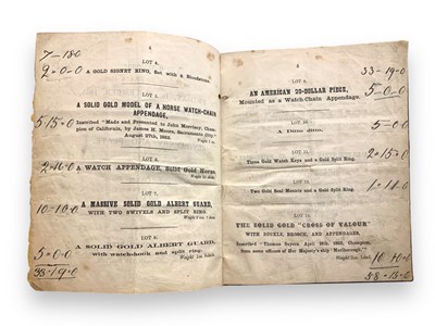 Lot 281 - Boxing.- Sayers (Tom) A catalogue of the whole of the valuable trophies, won by, and presented to the late Tom Sayers