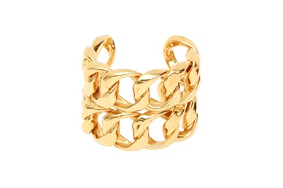 Lot 387 - Chanel Double Chain Cuff Bracelet