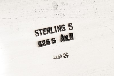 Lot 16 - A mid-20th century Norwegian sterling silver cigarette box, import marks for London 1968 by Edward Barnard