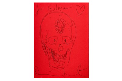 Lot 265 - HIrst. La Muerte de Dios with original pen & ink sketch 2006