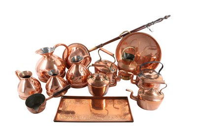 Lot 296 - A GOOD COLLECTION OF COPPER ITEMS