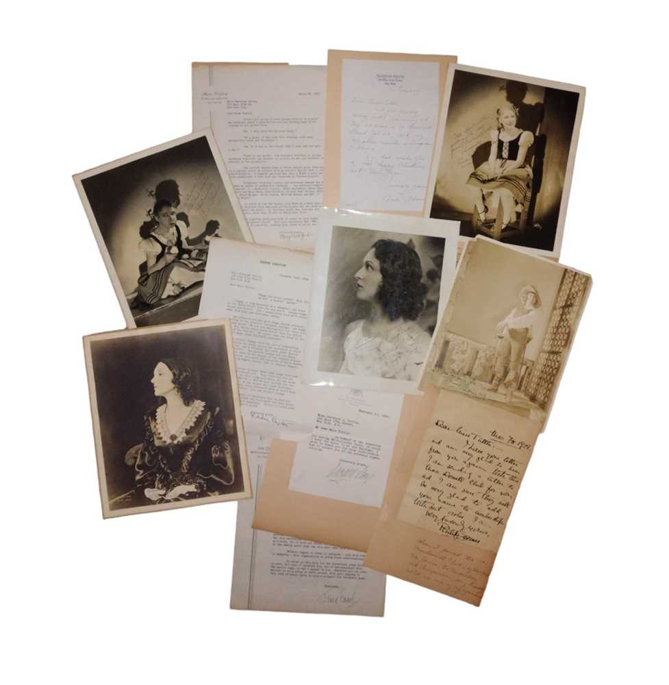 Lot 62 - Autograph Collection.- Vintage American Actresses