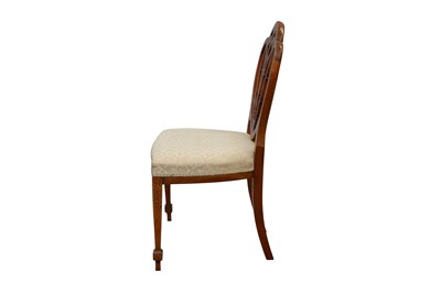 Lot 393 - PAINTED HEPPLEWHITE STYLE SINGLE CHAIR