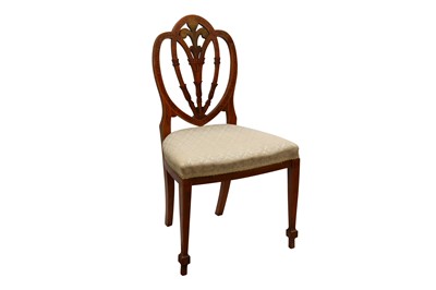 Lot 393 - PAINTED HEPPLEWHITE STYLE SINGLE CHAIR