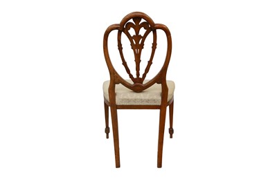 Lot 393 - PAINTED HEPPLEWHITE STYLE SINGLE CHAIR