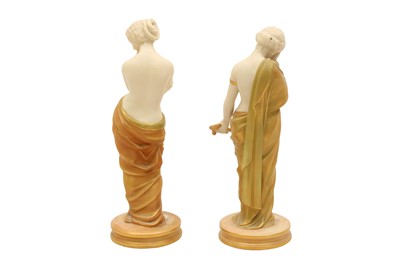 Lot 132 - A PAIR OF ROYAL WORCESTER FIGURES