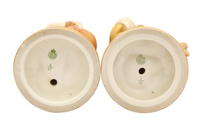 Lot 132 - A PAIR OF ROYAL WORCESTER FIGURES