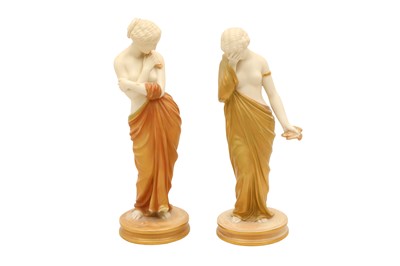 Lot 132 - A PAIR OF ROYAL WORCESTER FIGURES
