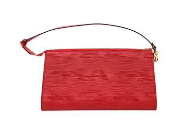 Lot 49 - Louis Vuitton Castilian Red Epi Pochette Accessoires