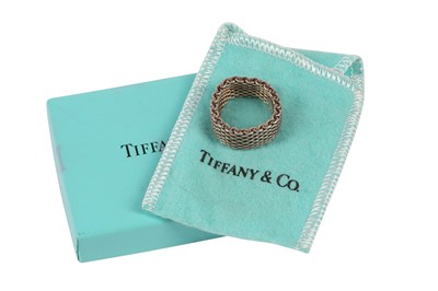 Lot 49 - A 'MESH' RING BY TIFFANY & CO.