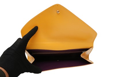 Lot 1 - Louis Vuitton Tassil Yellow Epi Art Deco Clutch MM