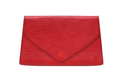 Lot 46 - Louis Vuitton Castilian Red Epi Art Deco Clutch MM