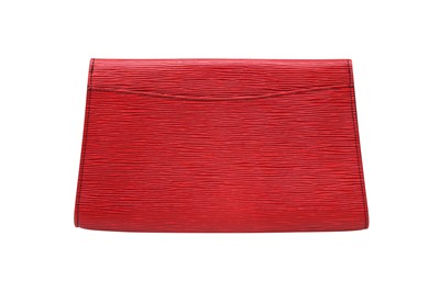Lot 46 - Louis Vuitton Castilian Red Epi Art Deco Clutch MM
